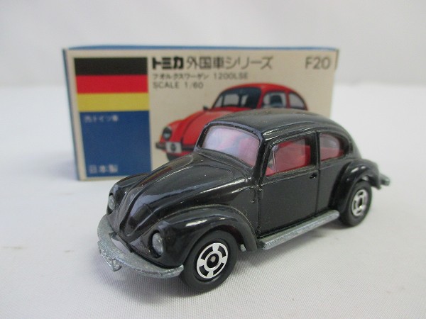 青箱トミカF20フォルクスワーゲン1200LSE/日本製，ブラック[LP0.5