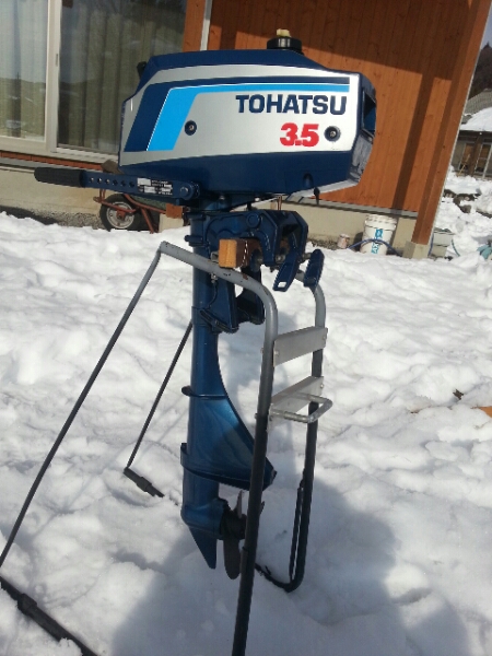 トーハツ 2馬力 3.5馬力 2st 船外機 改 美品 絶好調 即決送料無