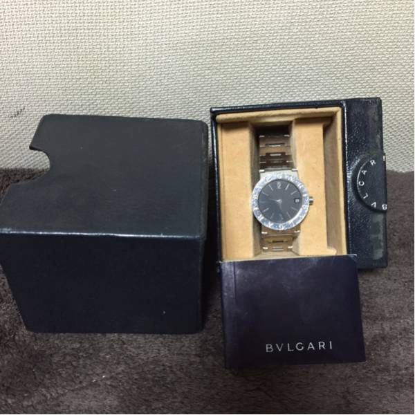 廃盤本物BVLGARIブルガリBB30SSDボーイズ取説保証書箱付き時計