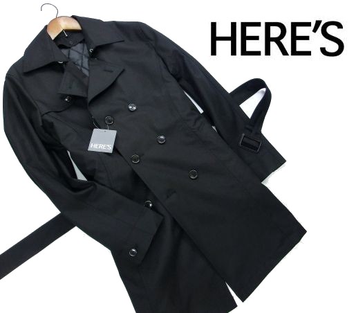 A374新品 ヒアーズ ミッシェルクラン ライナート付 レンチコート