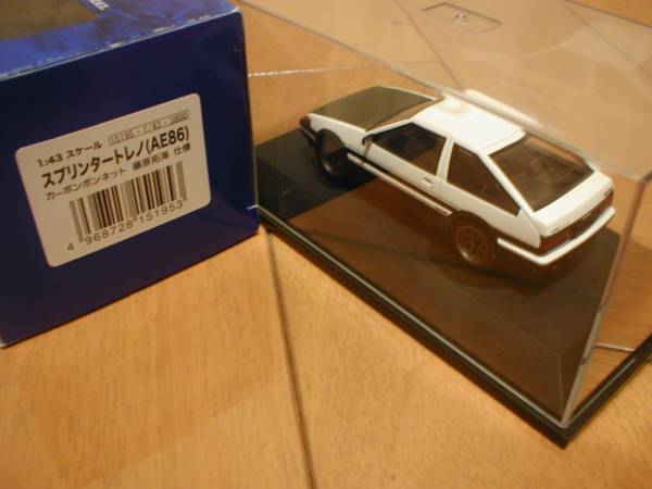 フジミ 1/43 頭文字D AE86 トレノ カーボンボンネット カーボン 頭文字