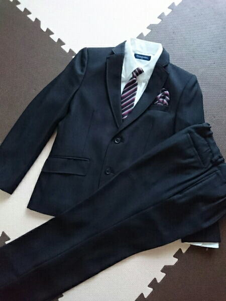 フォーマルスーツ 5点セット 150サイズ 美品 黒 卒業式