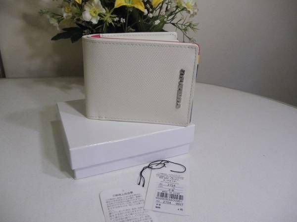 カステルバジャック本革　新品未使用タグ付き白　財布　