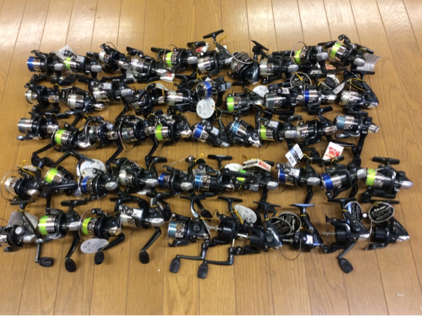 釣具:スピニングリール:Black:50個:NEW RX-1:ジャンク:まとめて 【公式