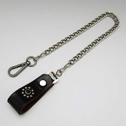 HTC HTC フラワースタッズ ウォレットチェーン レザー フラワー