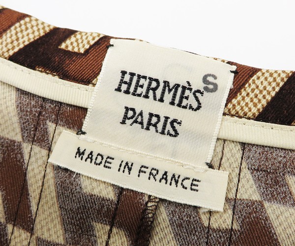 ◇【HERMES エルメス】H柄 シルク スカート 34 HERMES エルメス ウール