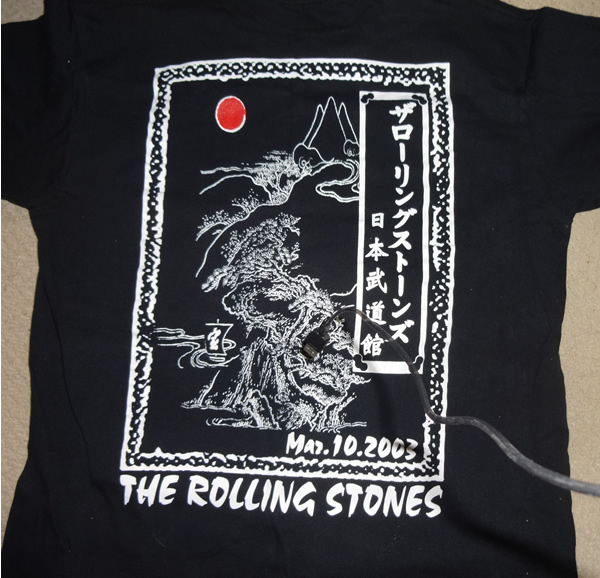 ローリングストーンズ LICKSツアー 武道館Tシャツ 記念品、思い出の品