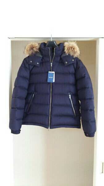 【新品】エディフィス ウールのダウン ネイビー50 Lサイズ 細身 