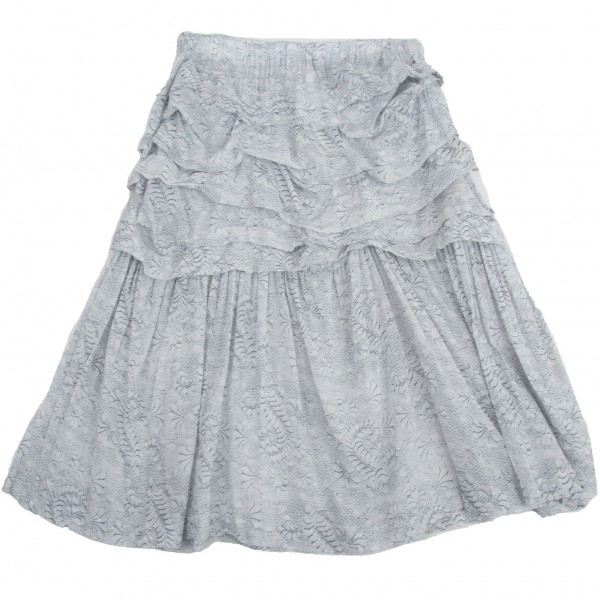 コムコム コムデギャルソン ティアードスカート グレーS