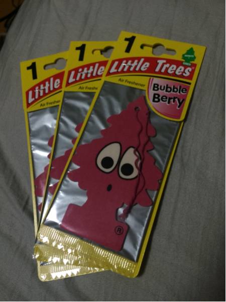 Little Trees Bubble Air - Berry Car Gum Fresheners Discontinued 