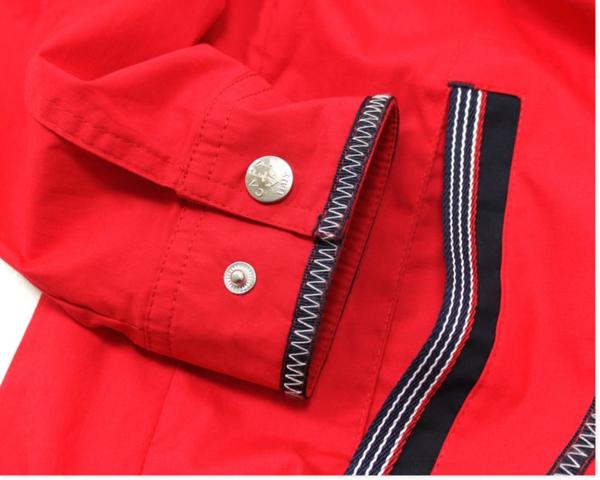 CAPRI【伊】15SS赤レッド ヨット刺繍フードブルゾンg295*s48新品