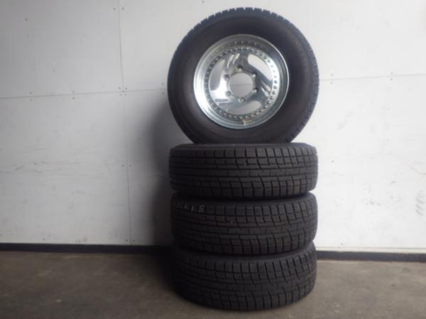 AA58【送料無料215/70R15】ハイエース スタッドレスアルミセット