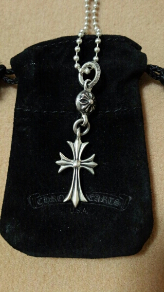 クロムハーツ☆１ボールタイニーCHクロスチャームネックレス１円