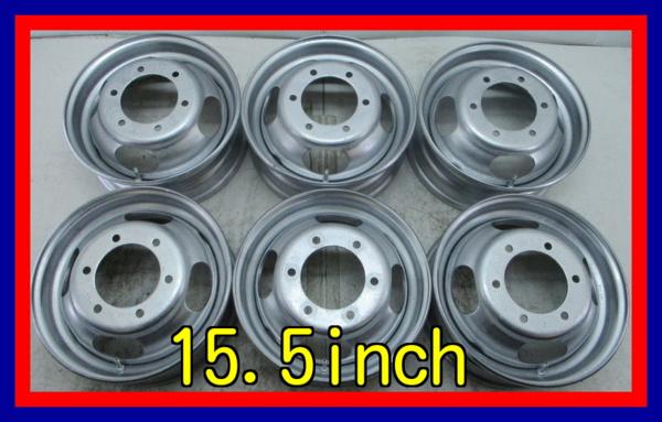 ■中古ホイール■　15.5インチ 5.25J +108 6H 170 ６本 送料無料