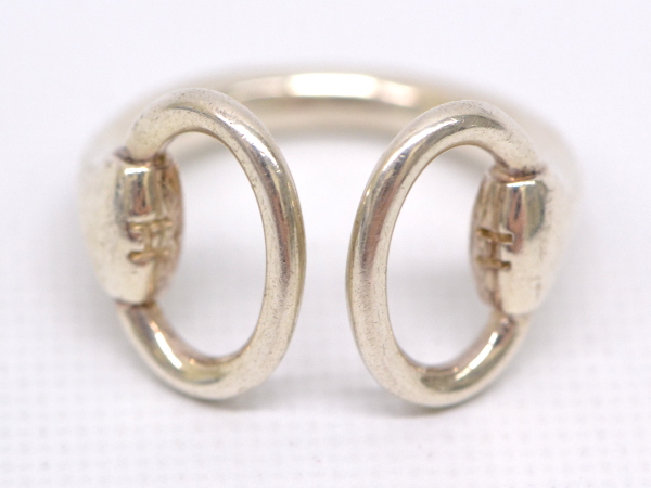 【本物】 HERMES ナウシカ シルバー 925 リング 指輪 9号