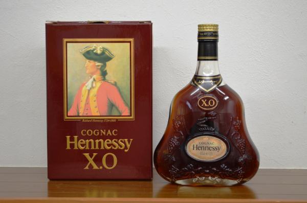 250【古酒】⑪ ヘネシー Hennessy XO 金キャップ クリアボトル
