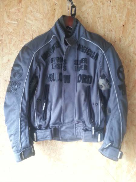 女性用 YeLLOW CORN メッシュ ジャケット プロテクター付 S 灰