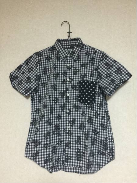 あ*様 BLACK COMME des GARCONS半袖 ステッチ シャツ black comme des garcons ブラック コムデギャルソン 半袖シャツ こ
