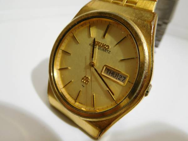 1円～used セイコー クォーツ 動作確認済(キ-い80)