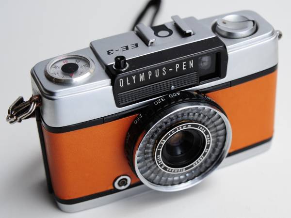 【完動品】オリンパス OLYMPUS PEN EE-3 オリンパス PEN EE-3 整備済み（キャメル） 動作快調！ Satin サテン