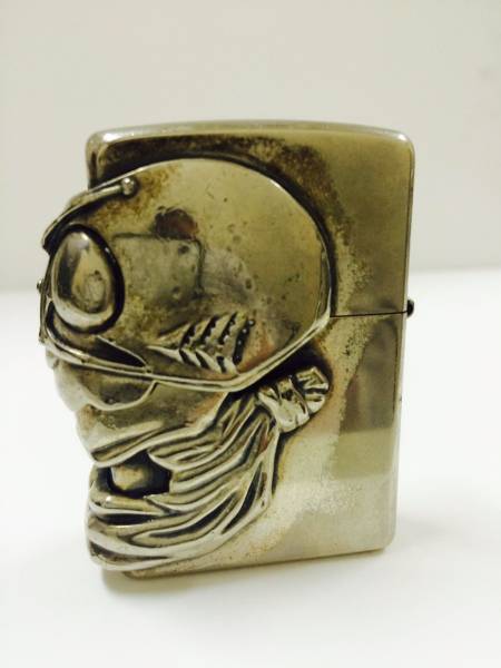 ★仮面ライダー 30周年記念 ZIPPO フェイスクラッシュ 未使用保管品！1号 ZIPPO 仮面ライダーフェイスクラッシュ No.1 30th MODEL 仮面ライダー