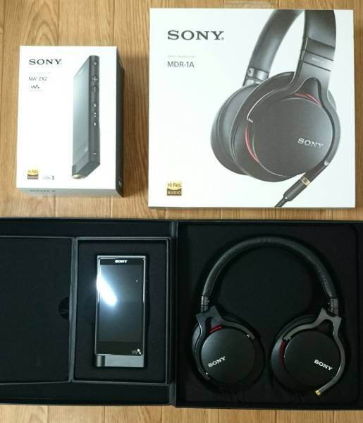 WALKMAN ZX-2 ヘッドホン MDR-1A ブラック ソニー デジタルオーディオ