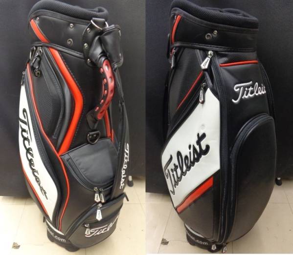タイトリスト☆キャディバッグ CB923☆9型 BLACK/RED