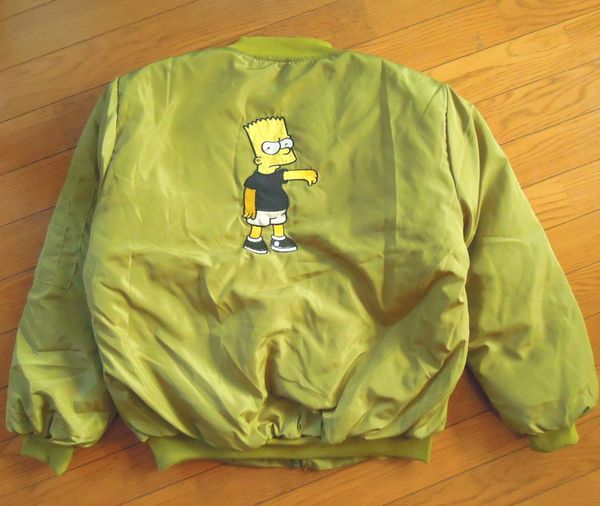 ★シンプソンズ MA-1 フライトジャケット カーキ (M) ジャンパー