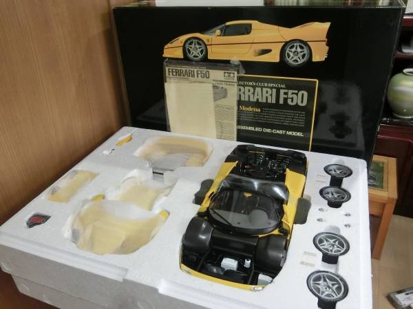 ジャンク☆訳有り☆TAMIYA 1/12 フェラーリ F50 イエロー 未展示