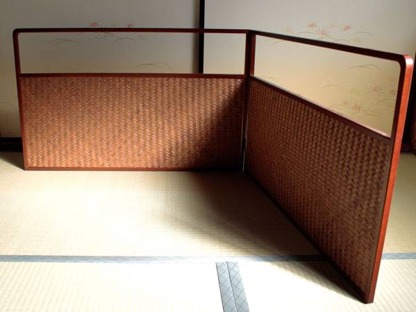風炉先屏風 茶道具 風炉先 風炉先屏風（ふろさきびょうぶ） 網代の中古