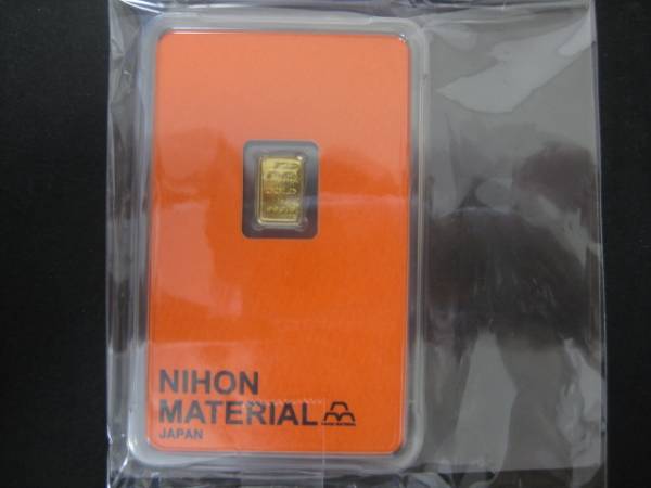 ★Ｋ２４　ゴールドバー　１ｇ　ＮＩＨＯＮ　ＭＡＴＥＲＩＡＬ⑤