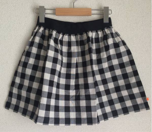 tiny cottons*check skirt*8 検)bobo choses bonton gap MAKIE