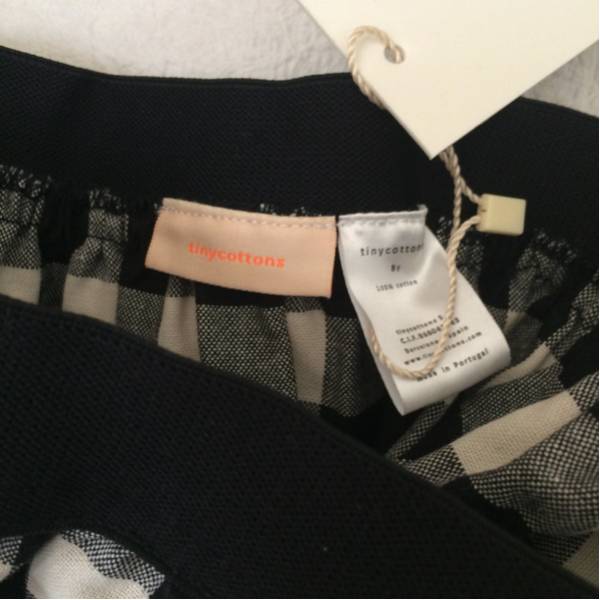 tiny cottons*check skirt*8 検)bobo choses bonton gap MAKIE