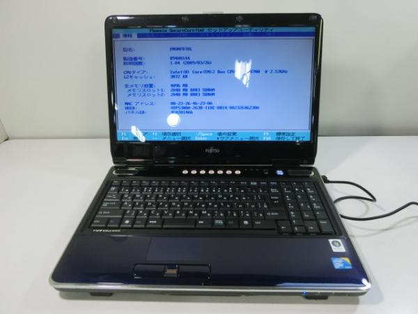 ジャンク!FUJITSU NF/D70○Core2Duo P8700 2.53G 4G 500G