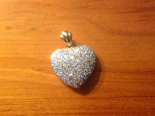 ダイヤ1.5ct アンティークハートのロケットペンダント k18