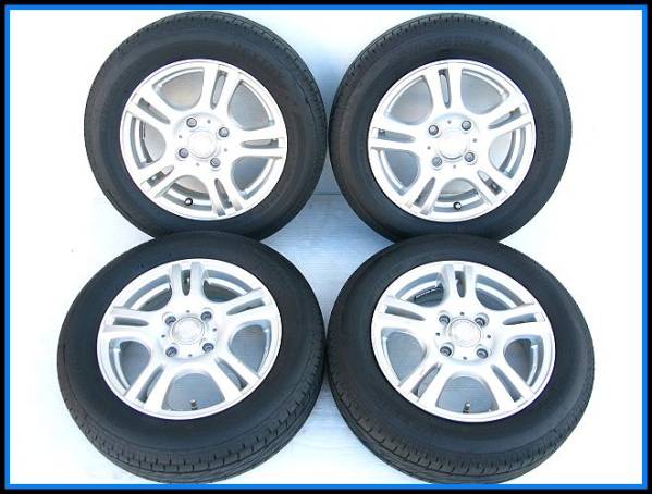 タイヤ(ブリジストン155/65R)＆アルミ(JOKER13×4.00B)4本セット