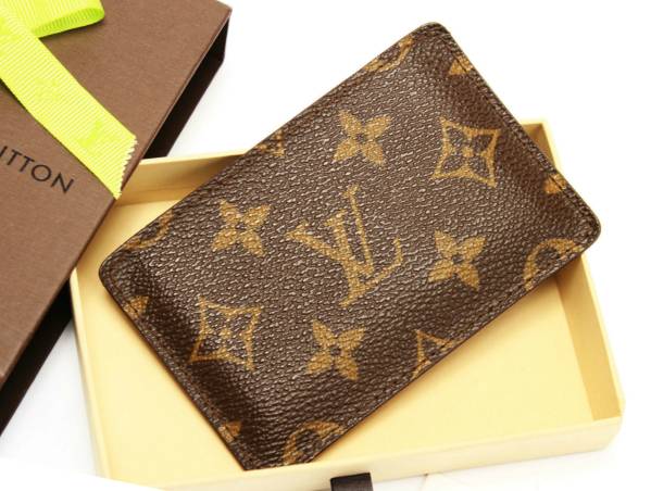 1円 ヴィトン 名刺 入れ カード ケース モノグラム メンズ 革