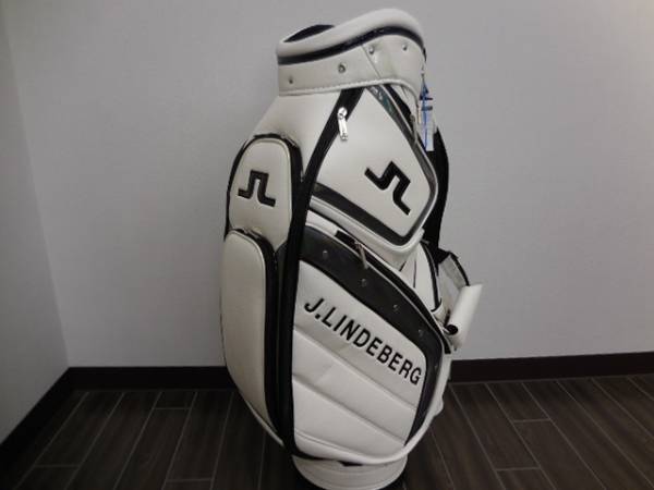 J.LINDEBERG キャディバッグ ホワイト/ブラック 通販 キャディバック ジェイ リンドバーグ キャディバッグ スタンド式