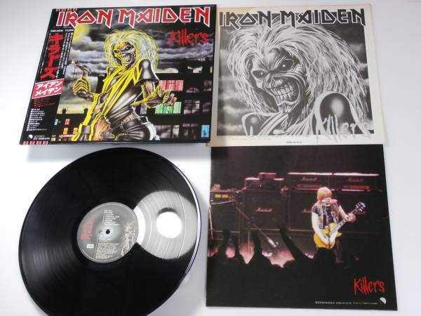 アイアンメイデン　キラーズ　LPレコード　帯付き　特大カラーポスター付き Killers キラーズ LP アイアン・メイデン LP△アイアン・メイデン
