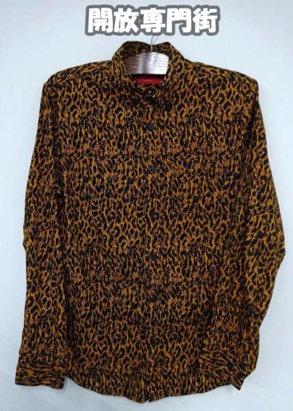 【中古】Supreme/シュプリーム レオパード柄シャツ