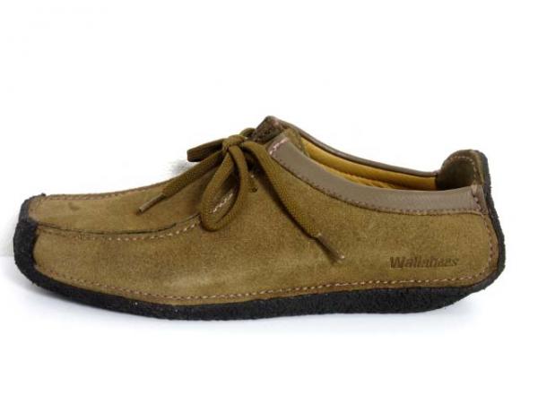 クラークス clarks 靴 ワラビーシューズ スエード 茶 24 スエード