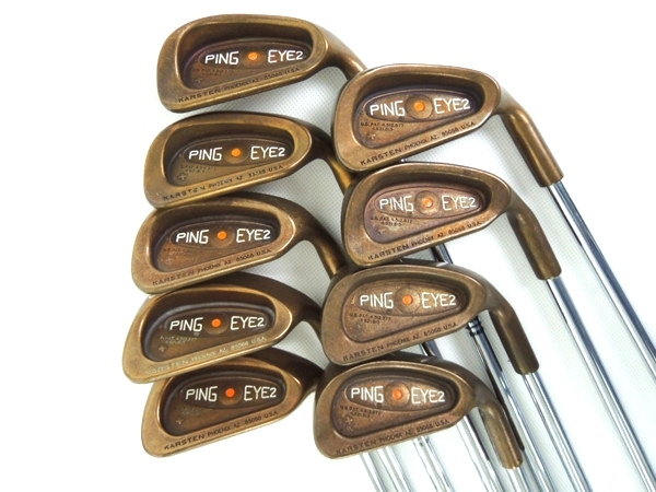 PING EYE 2 ゴルフ アイアン 3-9WS オレンジ ドット 9本Y1758121