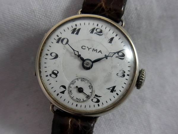 K14　WHITE　GOLD　シーマ　スモセコ　手巻き（ジャンク）１７