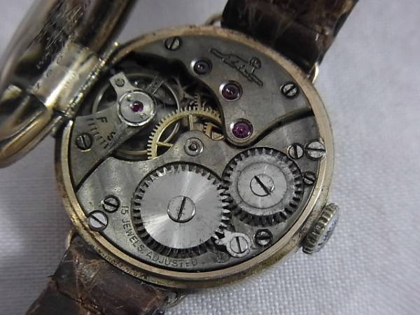 K14　WHITE　GOLD　シーマ　スモセコ　手巻き（ジャンク）１７