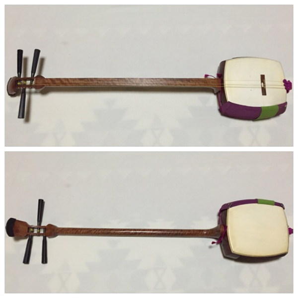 取次店 三味線 / 虎木 一枚溝 破れ無し ケース、付属品付き 【公式通販】