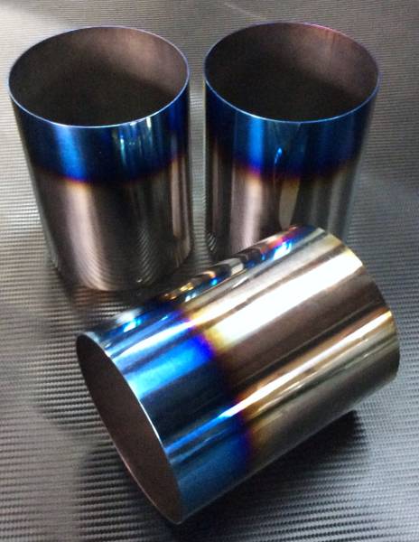 DE3A FTO チタンカラー 115Φ マフラーカッター新品