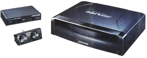 未使用 ALPINE SWE-1200 パワード サブ ウーハー カーY1773170