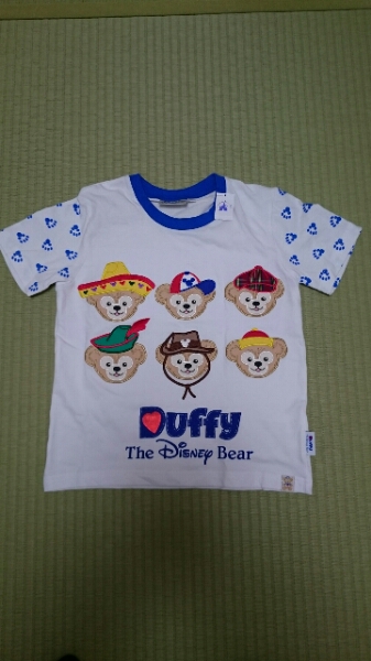 香港ディズニー ダッフィー刺繍Tシャツ 子供M