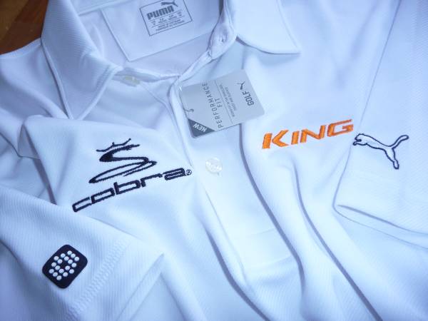 USプーマ キング 春新作3ネーム テックポロ 白S 新品100円～
