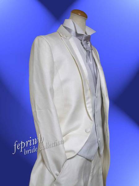 ALPHA BLANCAオフホワイトロングタキシード5663204AM格安